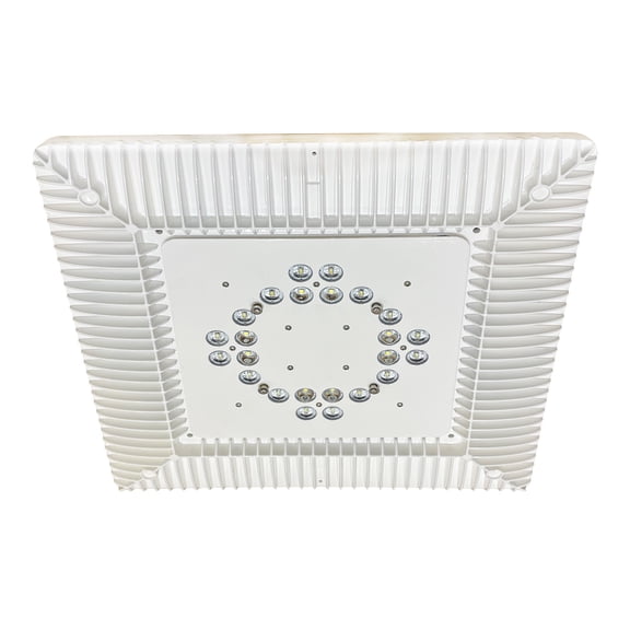 Hubbell LED Gas Station Canopy Light 60W 5000K 120277V White Fixture