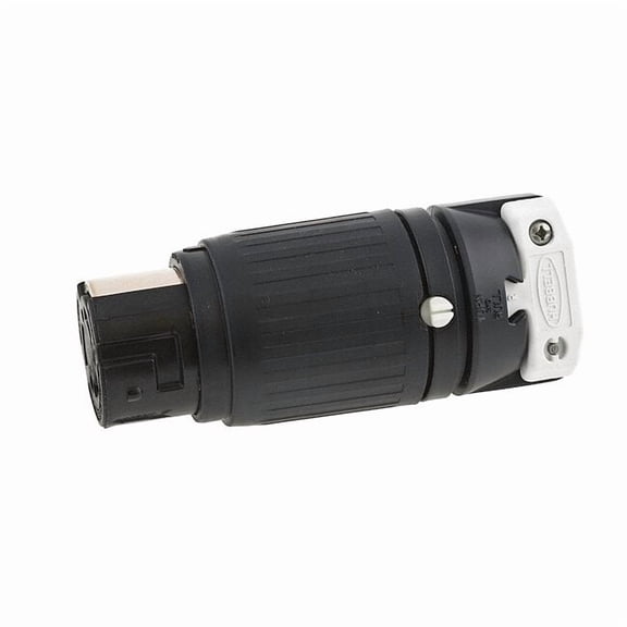 Locking Connector, Non-NEMA, 50 A, 250V DC/600V AC, Three Phase, 3 Pole, Screw Terminals