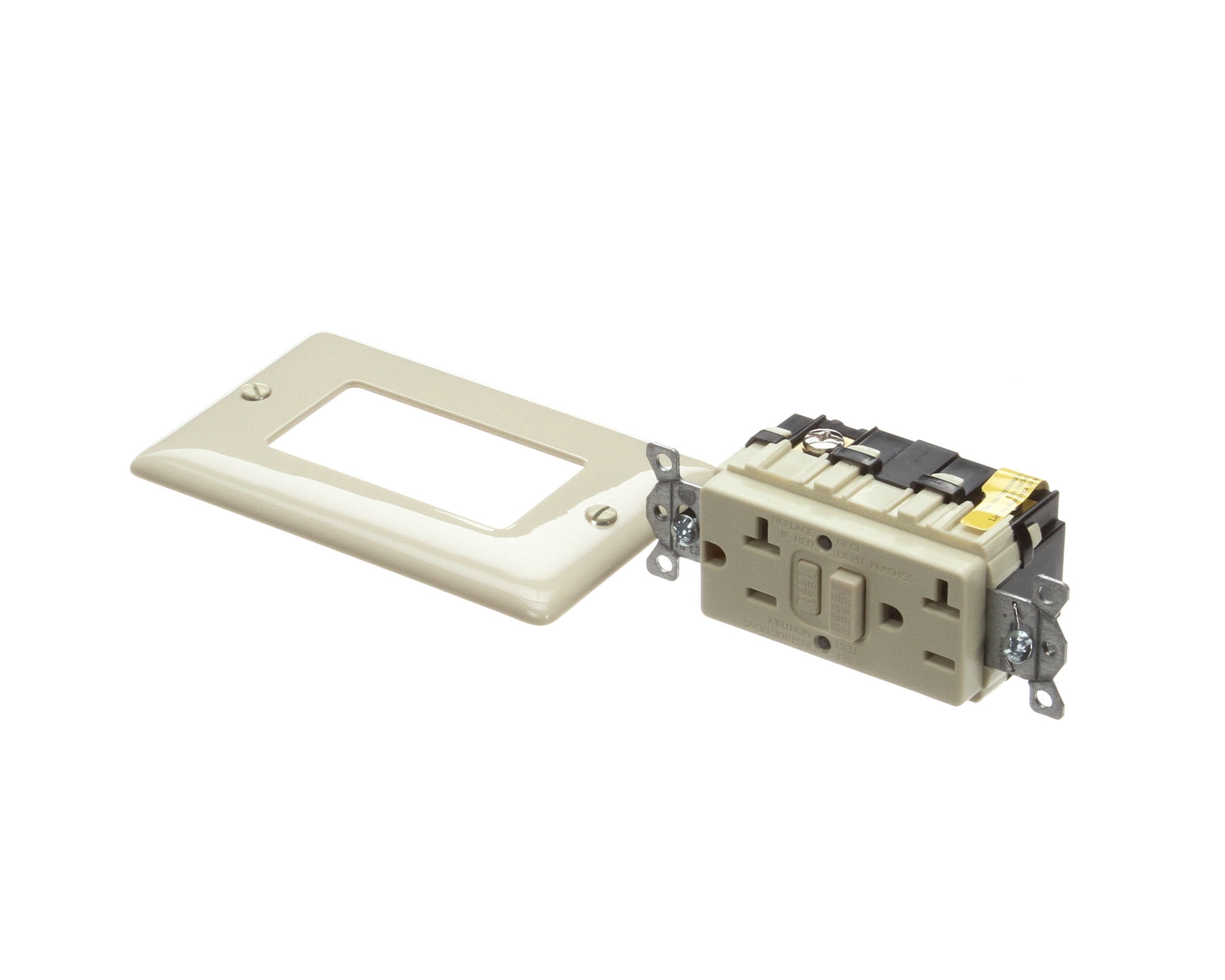 Hubbell Lighting GFRST20I Ivory 20 Amp Rectavcle Gfi