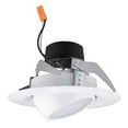 thumbnail image 1 of Hubbell LiteBox LBEB4A6L27K9 WH LED Downlight Retrofit Kit, Adjustable Eyeball, 4 inch round, 2700K, 630 lumens, 9.5 watt, Dimmable Directional Downlight, 1 of 4