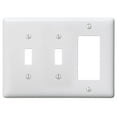 thumbnail image 1 of Hubbell NP226W White Three Gang Combination 2 Toggle 1 Decorator Wall Plate, 1 of 1