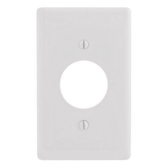 Hubbell NPJ7W Unbreakable Brown Single 1.40" Receptacle Mid-Size Wallplate