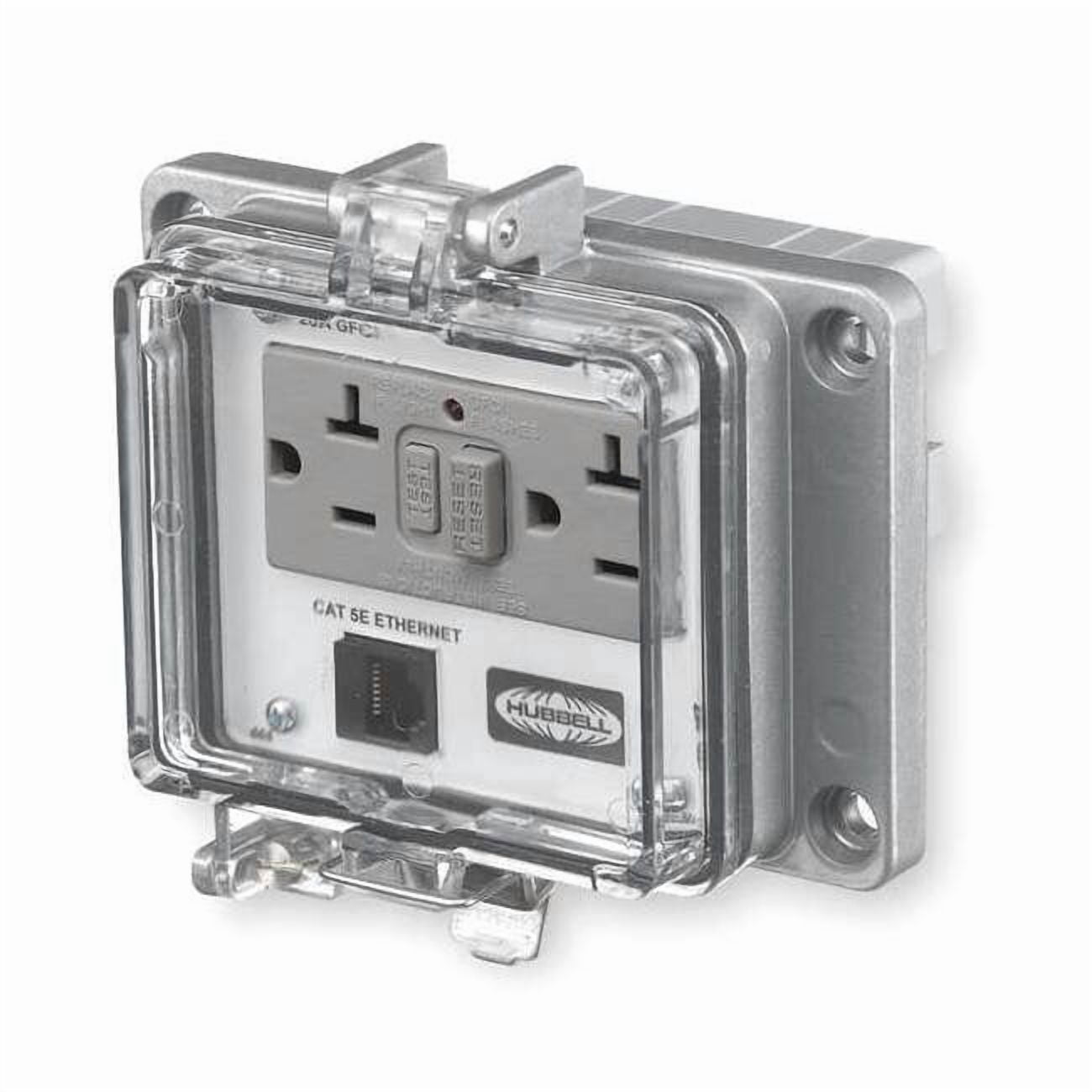 Hubbell Wiring Device-Kellems Access Port,Power And Data,NEMA 12/4 PR205E