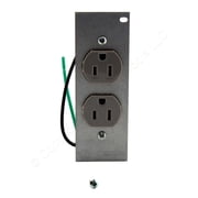 Hubbell PWFB10MPCR15GRY SystemOne Gray Tamper Resistant Duplex Receptacle 15A