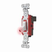 Pilot Lit Wall Swtch, 1-Pole, 120/277V, 20A SNAP1221PLW