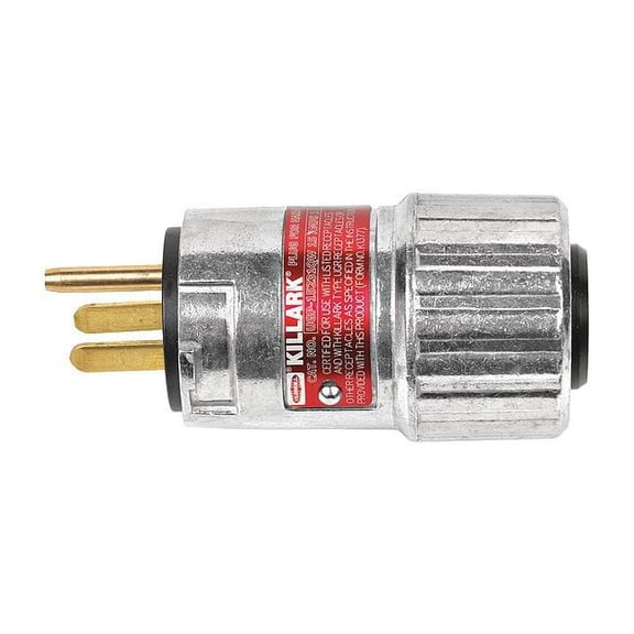 Hubbell Killark Plug,125VAC,60 Hz,15A,1 HP UGP-15231QWWW