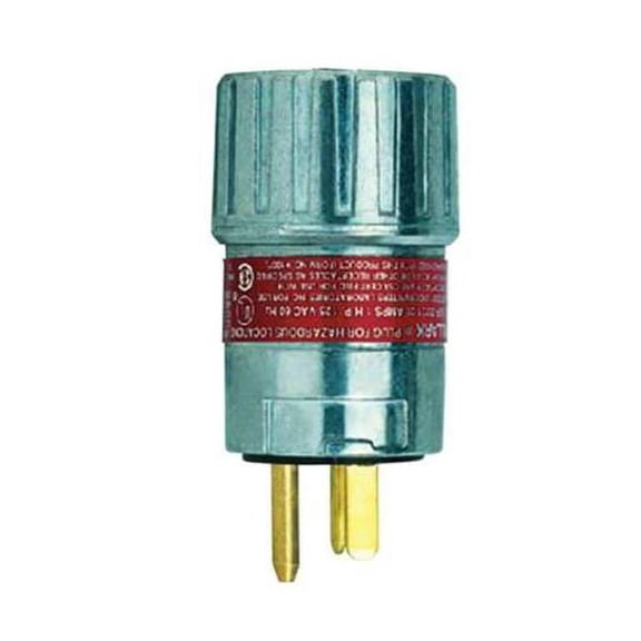 Hubbell Killark Plug,20A,2P,3W,UL E91049/E53660,Alu,240V UGP-20232QW