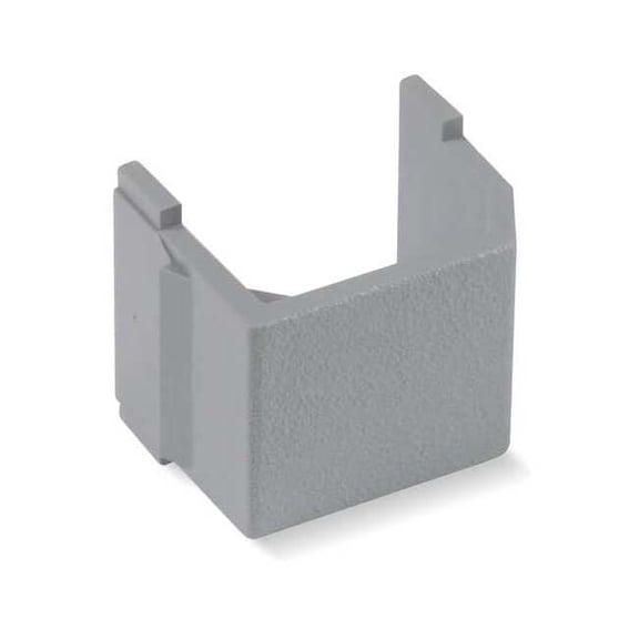 Hubbell Premise Wiring Blank Keystone Insert,Gray,PK10 SFBG10