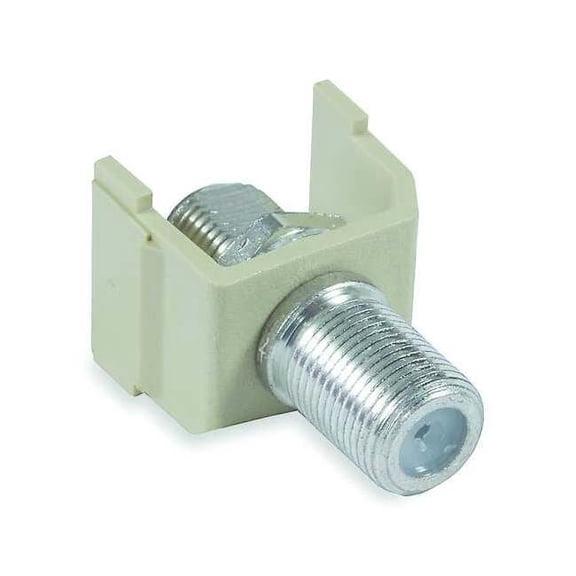Hubbell Premise Wiring Keystone Jack,0.75 in H,Ivory SFFEX