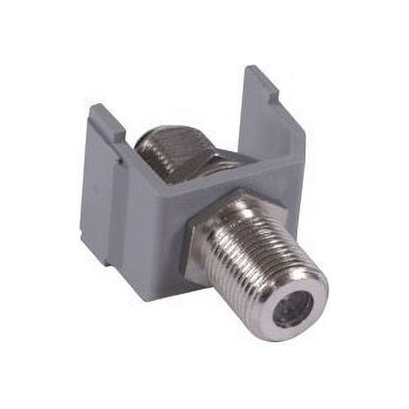 Hubbell Premise Wiring Keystone Jack,0.75 in H,Gray SFFGX