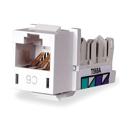 Hubble Rj45 Hubbell Premise Wiring Hxj6w Jack,White,Cat6,Rj45 - Walmart.com