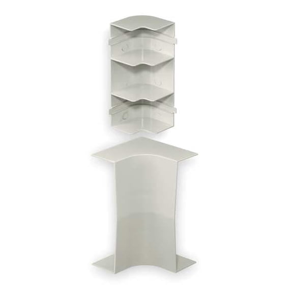 Hubbell Premise Wiring Non-Metallic Raceway, Super BaseTrak, Baseand Cover, Internal Elbow