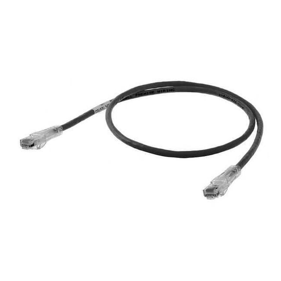 Hubbell Premise Wiring Ethernet Cable,Cat 6,Black,5 ft. HC6BK05