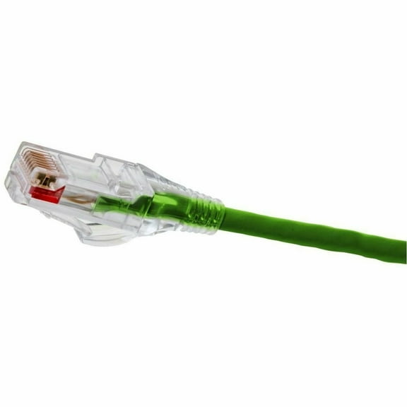 Hubbell Premise Wiring Patch Cord, NEXTSPEED, Category 6, Low Diameter 28 AWG, Green, 20 Foot