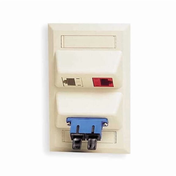 Hubbell Premise Wiring Plate,Angled,4 Port AFP14