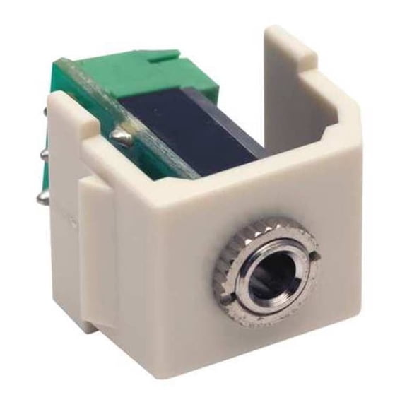 Hubbell Premise Wiring Keystone Jack,0.75 in H,Off-White SF35STOW