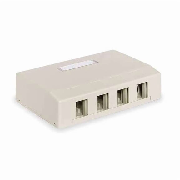 Hubbell Premise Wiring Surface Housing 4 Port HSB4EI