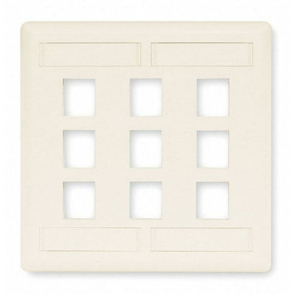 Hubbell Premise Wiring Wall Plate,9 Port IFP29W