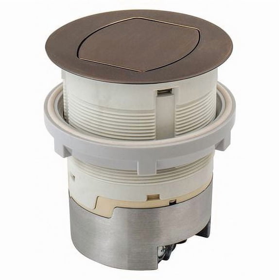 Hubbell RCT201BZE 15a 125v Tamper-resistant Pop-up Kitchen Counter Receptacle Flush Mount Bronze