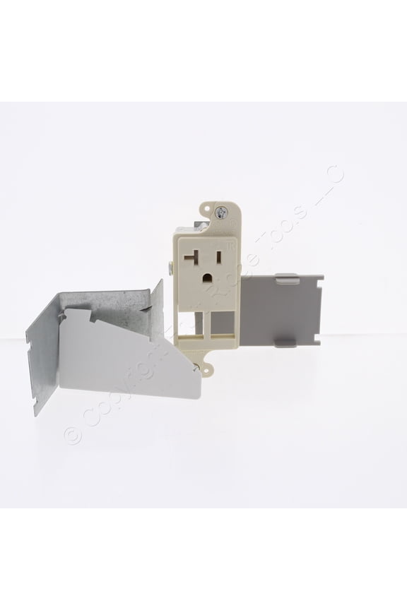 RJ62LALTR Lt Almond JLOAD Multimedia Outlet 2-Port 20A Tamper Resistant
