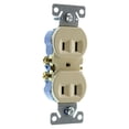 thumbnail image 1 of Hubbell RR15NGIZ Duplex Recetpacle Outlet, Non-Grounding, 2-Wire, 15-Amp, 120-Volt, Ivory, (10-Pack), 1 of 3