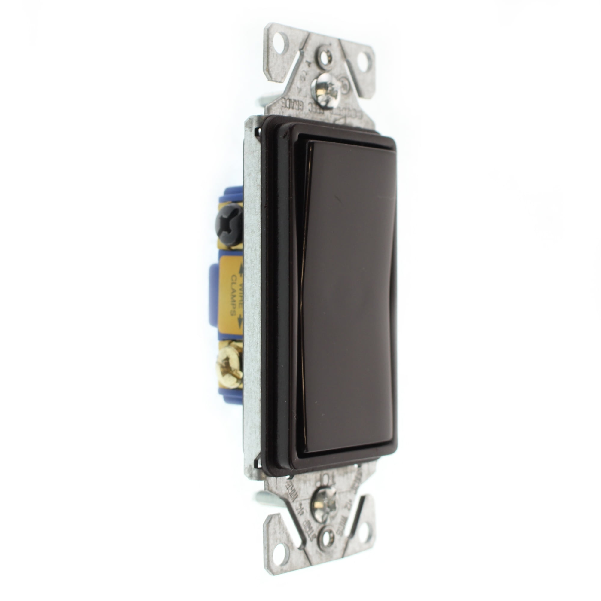 Hubbell RSD315Z Decorator Rocker Switch, 3-Way, 15-Amp, 120/277-Volt, Brown, (32-Pack)
