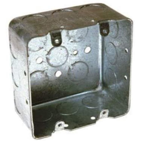 Hubbell Raco 0683 Two Gang 4" Square Box With Knockouts