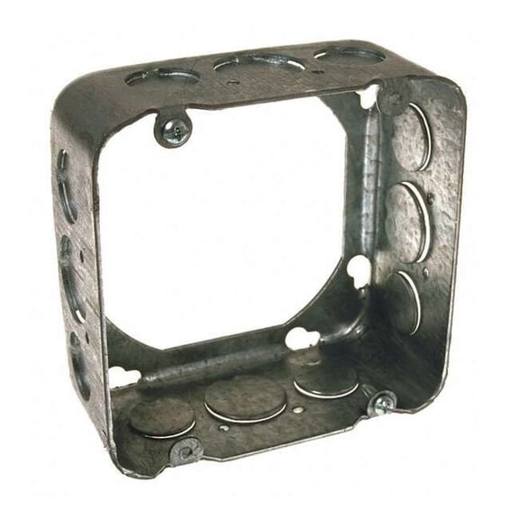 Raco Extension Ring, 2 Gangs, Galvanized steel, Square Box Type 262