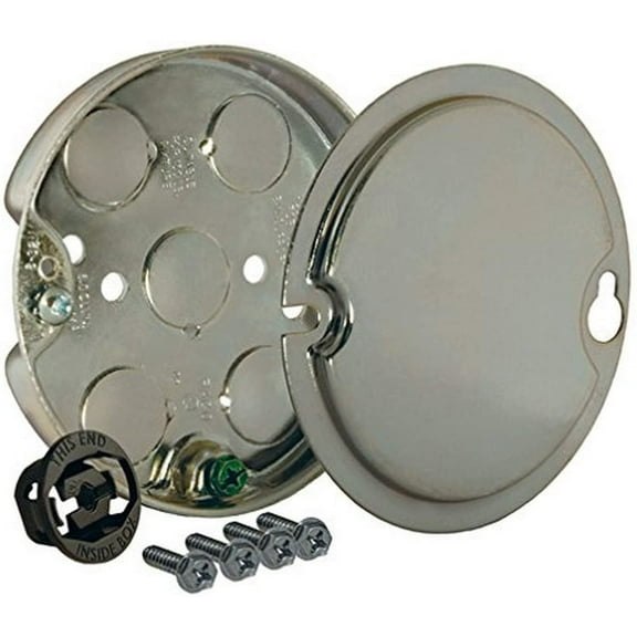 Hubbell-Raco Round Ceiling Pan for Ceiling Fan - 4-Inch - 10 Pack