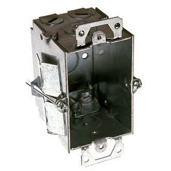 Hubbell-Raco 517 Switch Box, Gangable, 2-1/2" Deep, NM Clamps, Tiger Grip, Ears