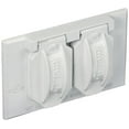 thumbnail image 1 of Hubbell Weatherproof Device Cover 5180-1 - 2-Hole, 1 Gang, White, 1 of 2