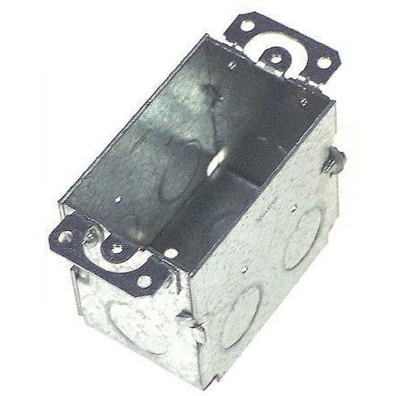 Hubbell Electrical Single Gang Switch Box With Ears - Electrical Box for Switch and Outlet