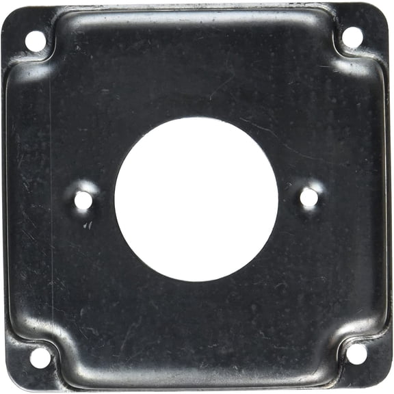 Hubbell Cast Iron Square Electrical Cover Plate 811C - 30A Lock, 1.719" Diameter, 4"