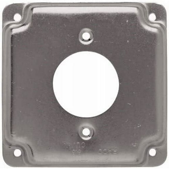 Hubbell-Raco 812C 20A Receptacle 1.594-Inch Diameter 4-Inch Square Exposed Work Cover
