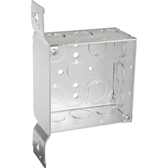 Raco 4-1/8 in. Square Steel 2 gang Outlet Box Gray