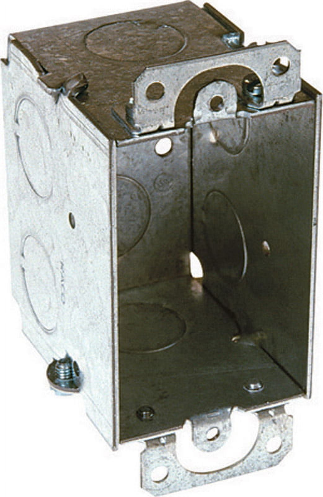 Raco 4-1/4 in. Rectangle Steel 1 gang Switch Box Gray