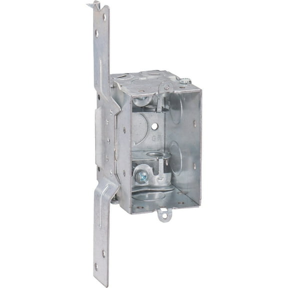 RACO Switch Electrical Box 8524 Gangable With Stud Bracket - 2 Gang, 3" x 2"