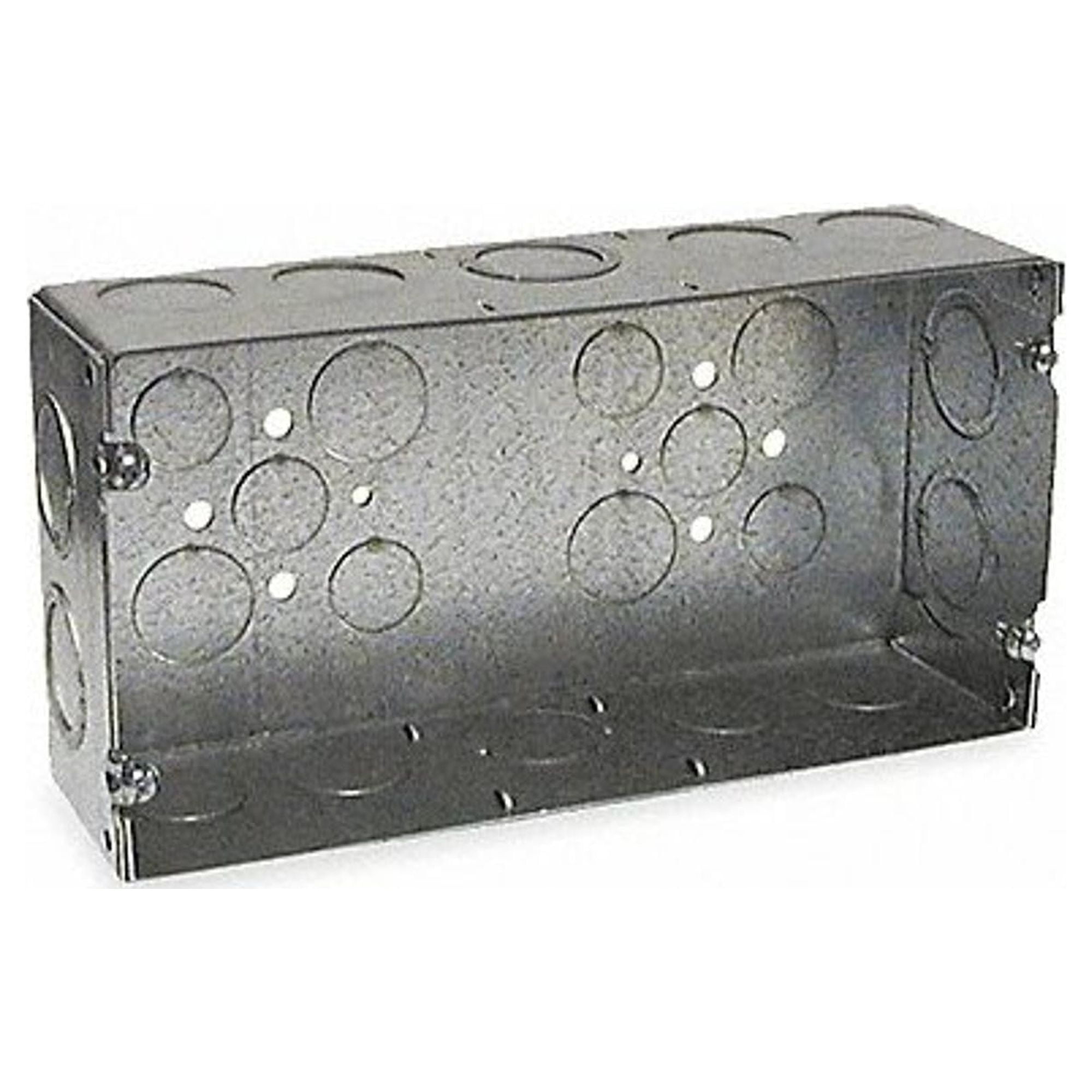 HubbellRaco 942 Gang Box 3Gang, 21/2" Deep, 1/2" & 3/4" KOs, Welded