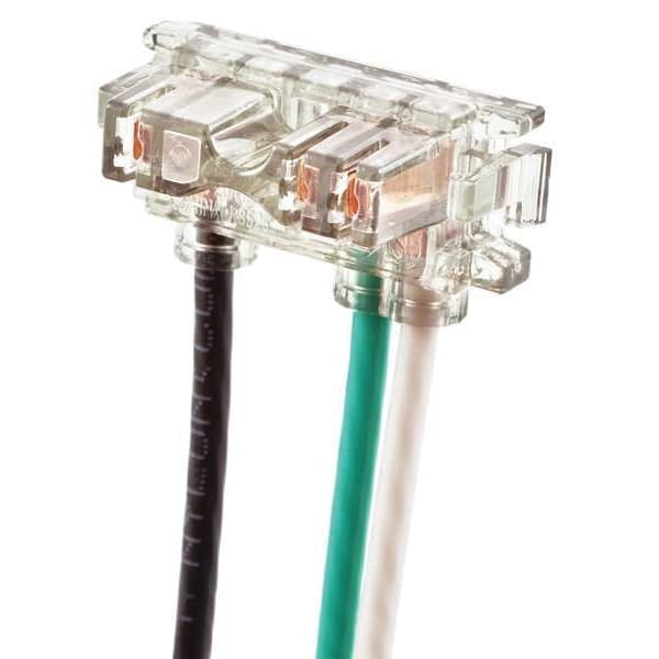 Hubbell Recep Wiring Mod,125VAC,6in,Solid SNAP1RNA