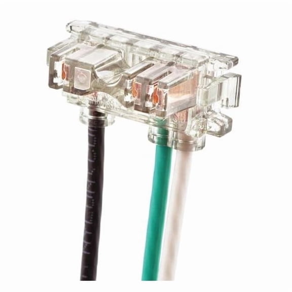 Hubbell Wiring Device-Kellems Recep Wiring Mod,125VAC,6in,Stranded SNAP2RNA