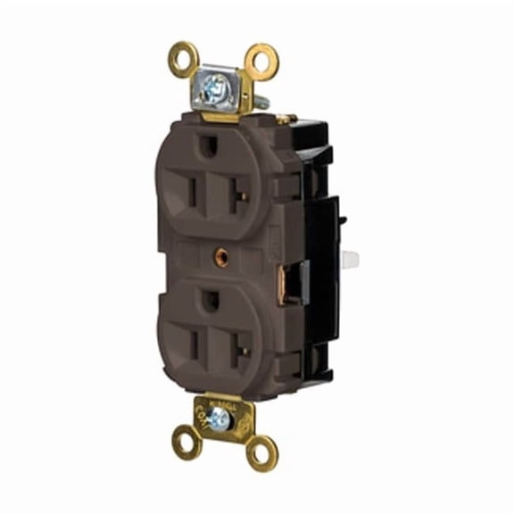 Straight Blade Receptacle, 5-20R, 20 A, 125V AC, 2 Pole, 3 Wire, Surface Mount, Grounded