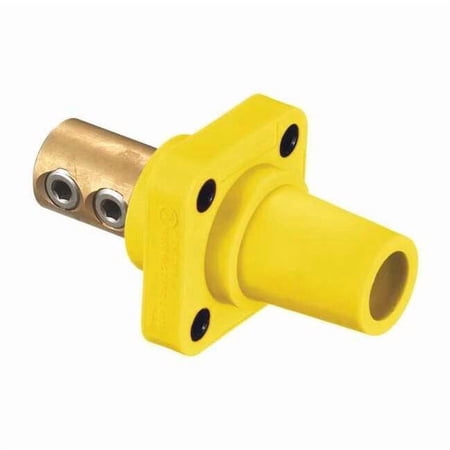 Hubbell Wiring Device-Kellems Receptacle,4 to 4/0,Female,Ylw,Taper HBLFRY