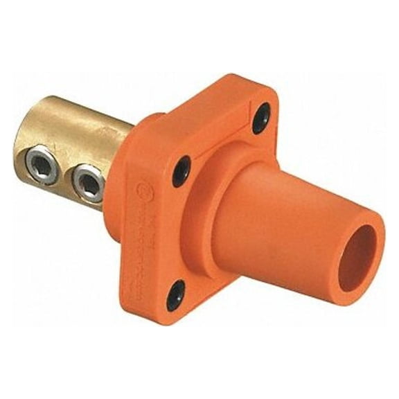 Hubbell Wiring Device-Kellems Recpt,Orng,Female,Double Set Screw,400 A HBLFRO