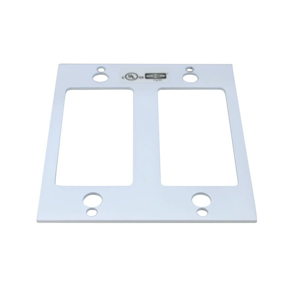 Hubbell S1R8CSPM Sysytem One 8", Style Line Decora sub plate w/ 2 openings