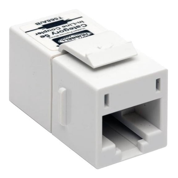 Hubbell SFC5ETI AV Connector- Inline Keystone Coupler- Category 5E- Telco Ivory