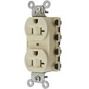 Hubbell SNAP5362IA SNAP2CONNECT 20A/125V DPLX IVORY