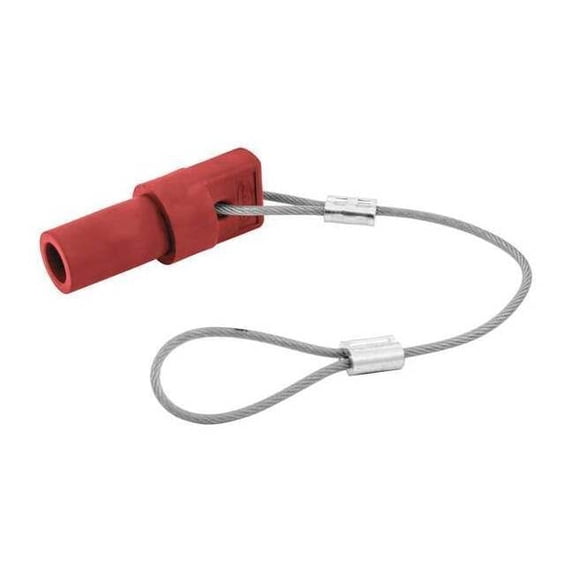 Hubbell Wiring Device-Kellems Single Pole Connector,Protective Cap,Rd HBL15MCAPR