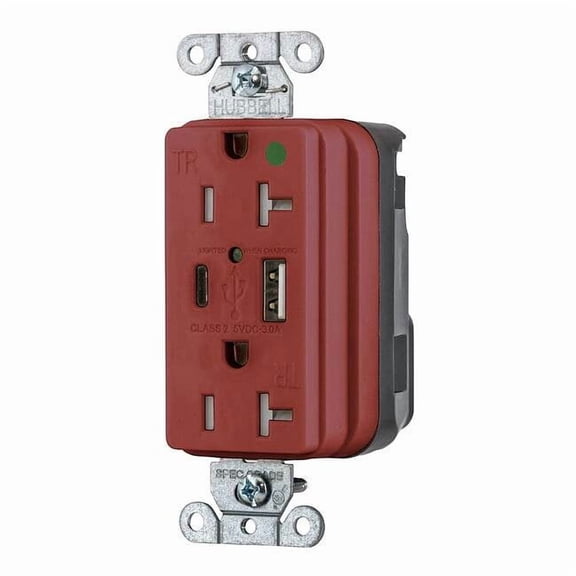 Hubbell USB Receptacles SNAP8300UACR SNAP8300UACR