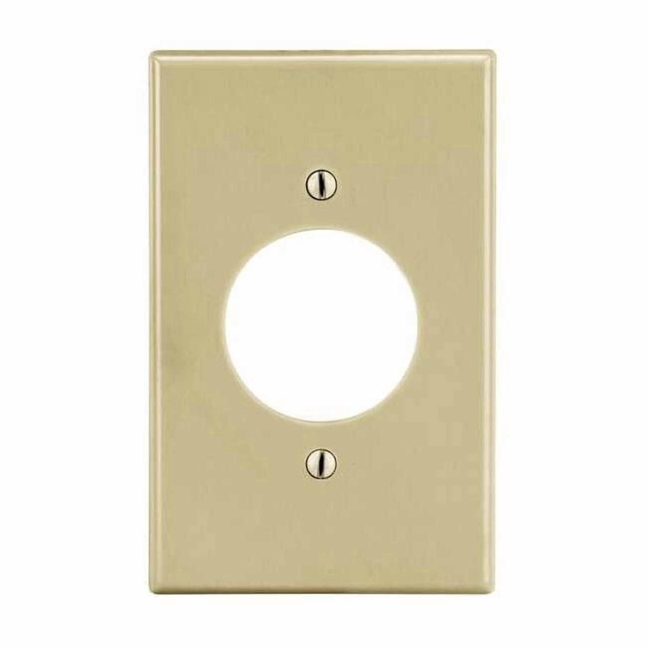 P720i Hubbell Wiring Device-Kellems SngRcptWllPlt,Stnd;Ivory,1Gng,Smth Stn ...