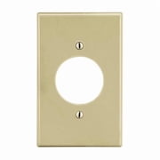Hubbell Wiring Device-Kellems SngRcptWllPlt,Stnd;Ivory,1Gng,Smth Stn P720I
